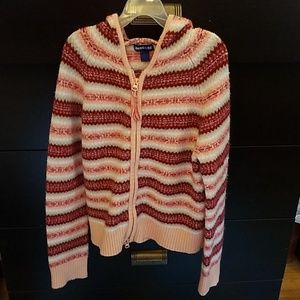 Hooded zip up sweater girls